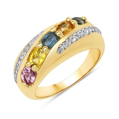 Saphir-Silberring