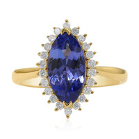 AAA-Tansanit-Goldring (CIRARI)
