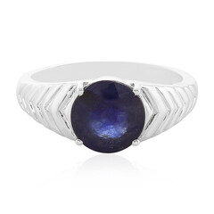 Blauer Madagaskar-Saphir-Silberring
