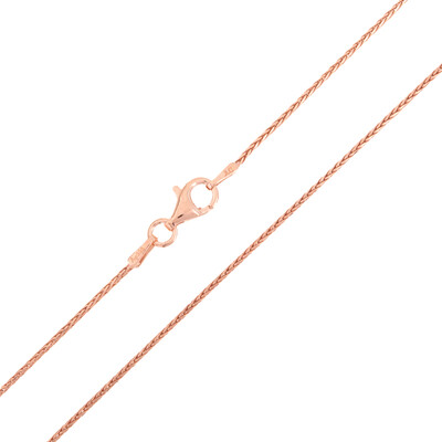 Silber-Zopfkette - 3,45 g - 60 cm - rosévergoldet
