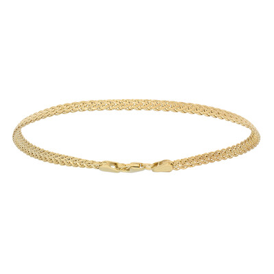 375er Gelbgold-Zopfarmband - 1,5 g - 19 cm