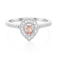 Padparadscha-Saphir-Silberring