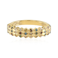 I3 Diamant-Silberring