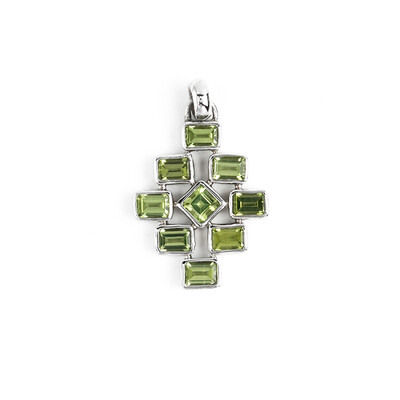 Peridot-Silberanhänger