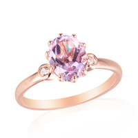 Lavendel-Amethyst-Silberring