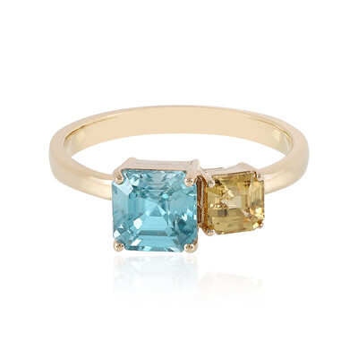 Zirkon-Goldring (Adela Gold)
