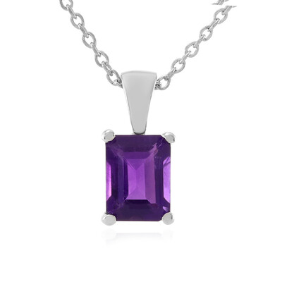 Sambia-Amethyst-Silberhalskette