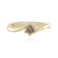 I2 Schokoladen-Brillant-Goldring