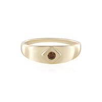 I2 Schokoladen-Brillant-Goldring