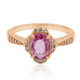 Pinkfarbener Saphir-Goldring (Annette)