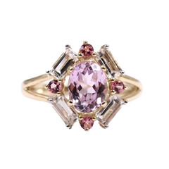 Kunzit-Goldring