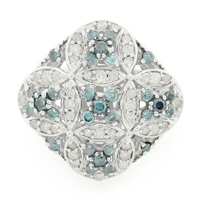 Diamant-Silberring