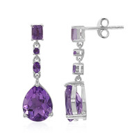 Amethyst-Silberohrringe