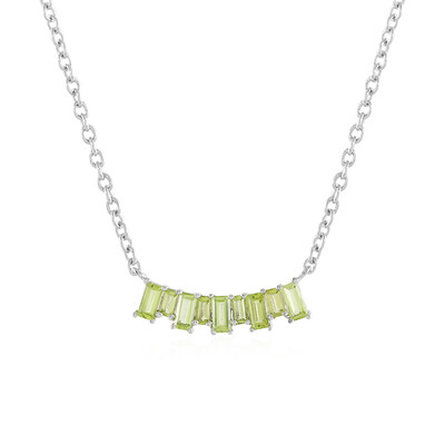 Peridot-Silbercollier