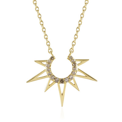 I2 Champagner-Diamant-Silbercollier