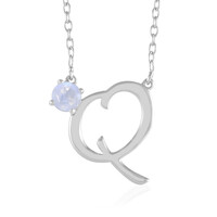 Regenbogen-Mondstein-Silbercollier