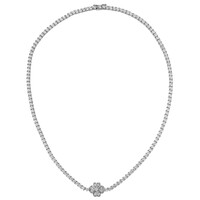 Zirkon-Silbercollier