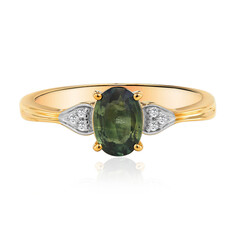 Grüner Queensland-Saphir-Goldring (Mark Tremonti)