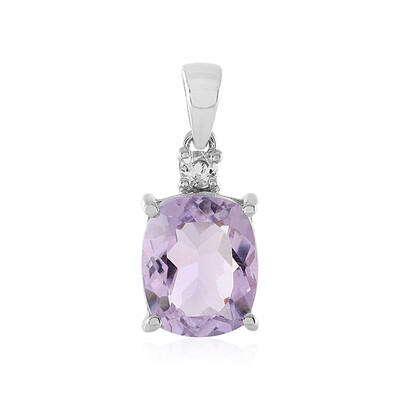 Lavendel-Amethyst-Silberanhänger