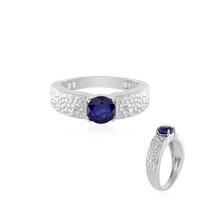 Blauer Madagaskar-Saphir-Silberring