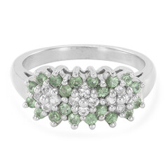Merelani-Mint-Granat-Silberring
