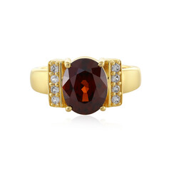 Cognac-Zirkon-Silberring