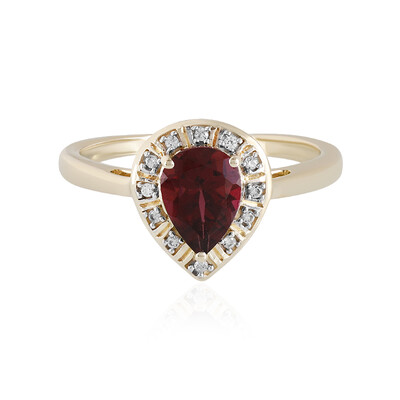 Magenta-Granat-Goldring