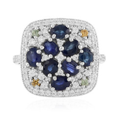 Saphir-Silberring