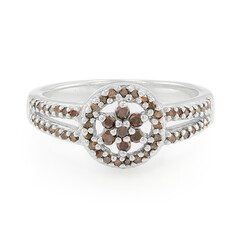 Fancy-Diamant-Silberring
