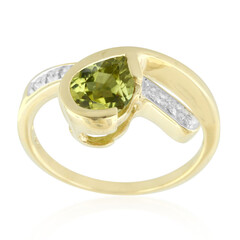 Kupfer-Turmalin-Goldring