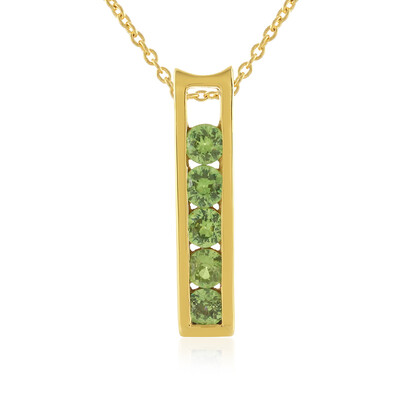 Demantoid-Silberhalskette