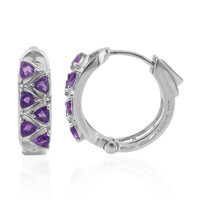 Amethyst-Silberohrringe