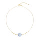 Blauer Band-Achat-Collier