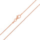 Silber-Schlangenkette - 42 cm - 2,75 g - rosévergoldet