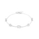 Weißer Topas-Silberarmband