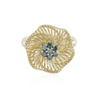 Blauer I2 Brillant-Goldring (Ornaments by de Melo)