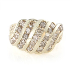Champagner-Diamant-Goldring