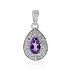 Uruguay-Amethyst-Silberanhänger