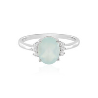 Aqua-Chalzedon-Silberring