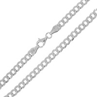 Silber-Panzerkette - 9,8 g - 55 cm