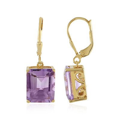 Lavendel-Amethyst-Silberohrringe