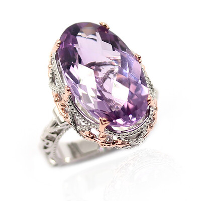 Lavendel-Amethyst-Silberring (Dallas Prince Designs)