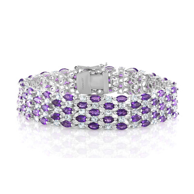 Sambia-Amethyst-Silberarmband