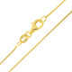 Silber-Veneziakette - 2,4 g - 60 cm - vergoldet
