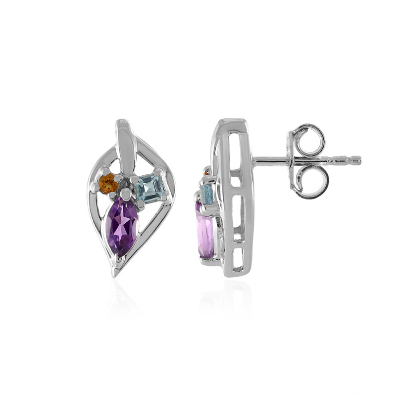 Orphelia Damen-Ohrstecker Rainbow Collection 925 Sterlingsilber