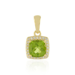 Mandschurischer Peridot-Silberanhänger