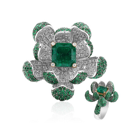 Kolumbianischer Smaragd-Goldring (Estée Collection)