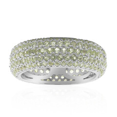 Burmesischer Peridot-Silberring