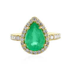 Äthiopischer Smaragd-Goldring (AMAYANI)