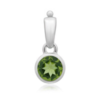Arizona-Peridot-Silberanhänger